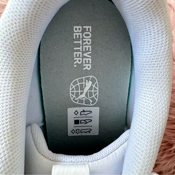 Puma Women’s Karmen Rebelle White Platform Sneakers Size 9 - Picture 3 of 6